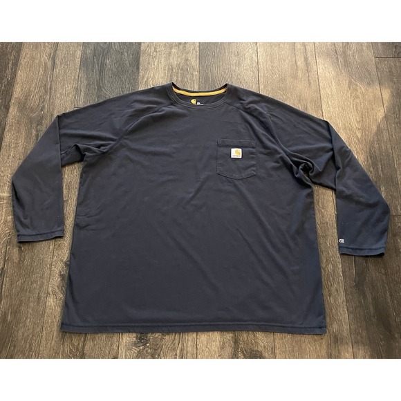 Carhartt Other - Carhartt Shirt Mens 2XL Blue Long Sleeve Tee Heavyweight Workwear Relaxed Fit